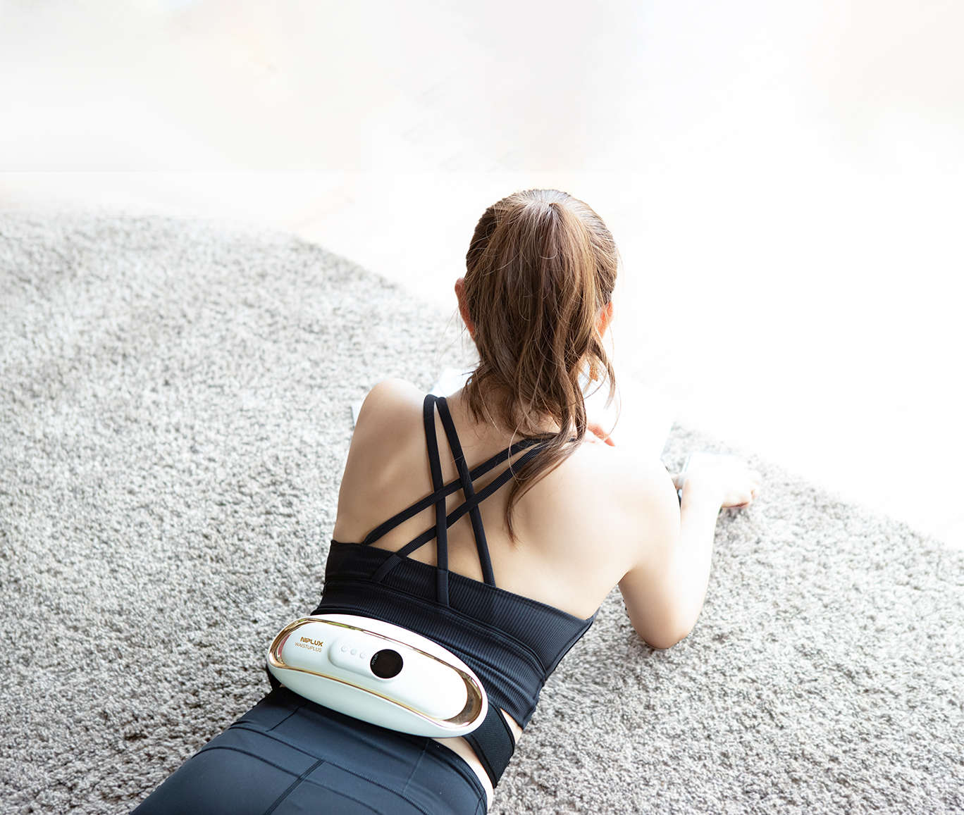 温熱&EMS】ヒートストレッチャー（腰専用）＜WAISTUPLUS